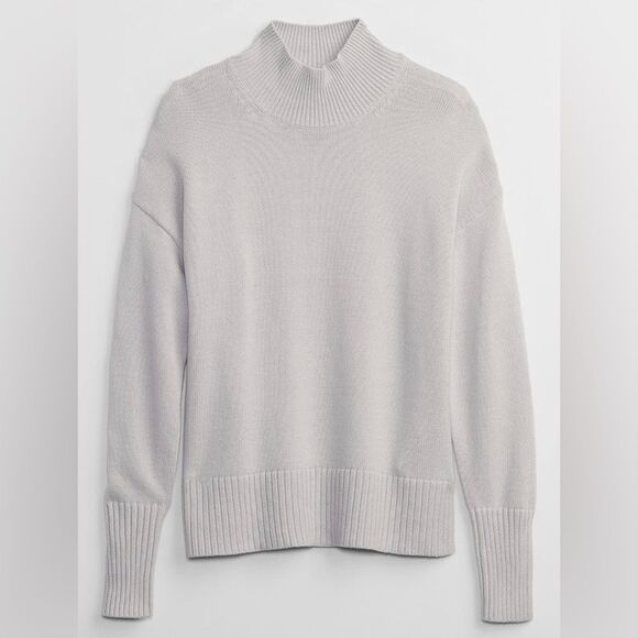 GAP Women's Turtleneck Sweater Mock Neck Drop Shoulder (45) - Picture 1 of 7